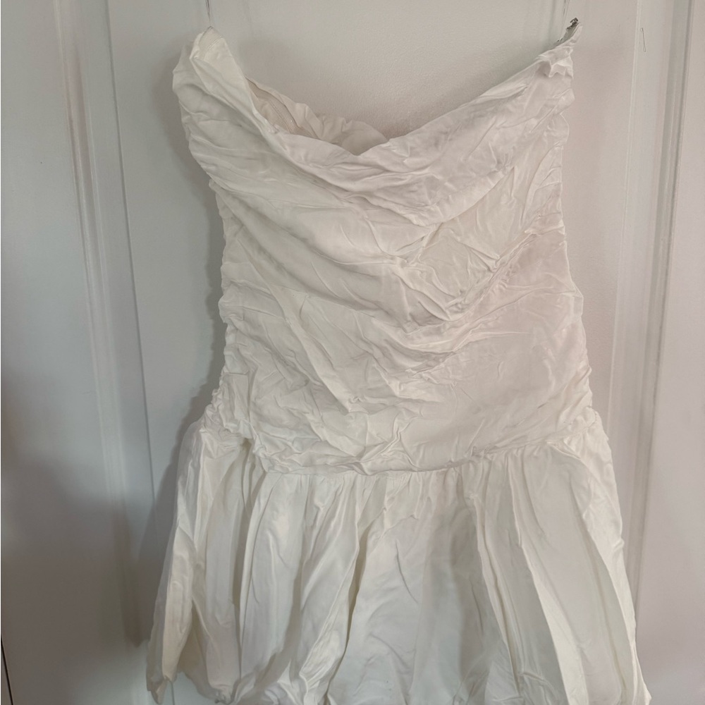 Princess Polly White Strapless Dress